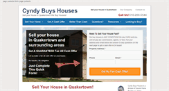 Desktop Screenshot of cyndybuyshouses.com